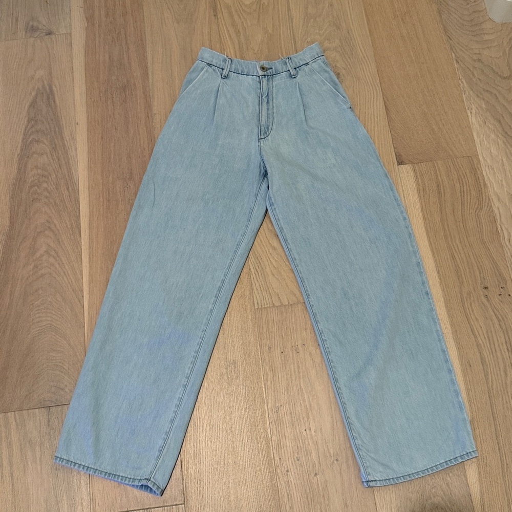 Uniqlo Wide Loose Pleated Jeans XS
